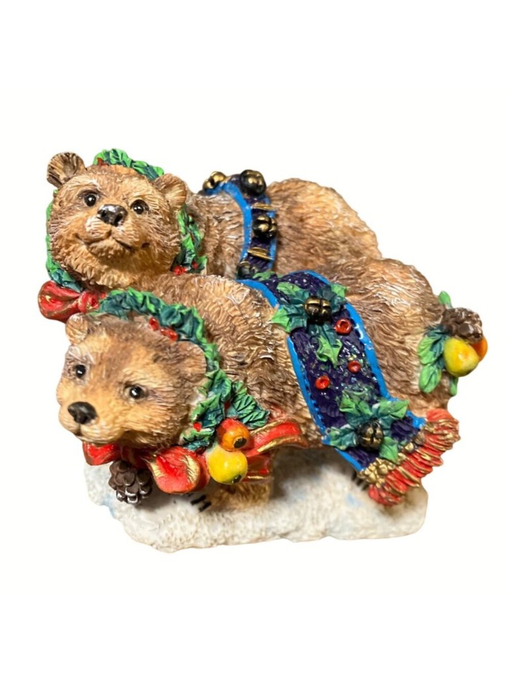 Crinkle Claus Crinkle Bears Figurine By Possible Dreams 1997 Christmas Decor